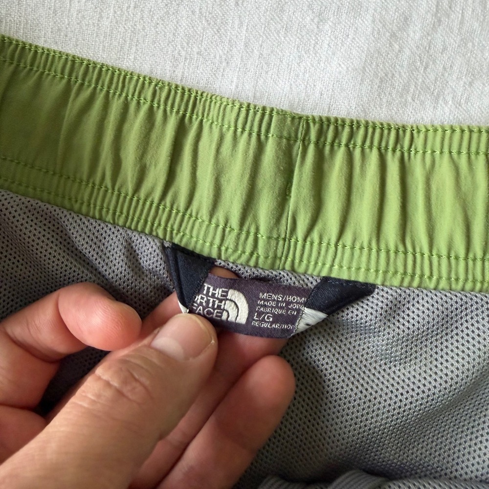 The North Face Mens Class V Water Shorts Green FlashDry Mesh Lined Large L - Picture 5 of 8